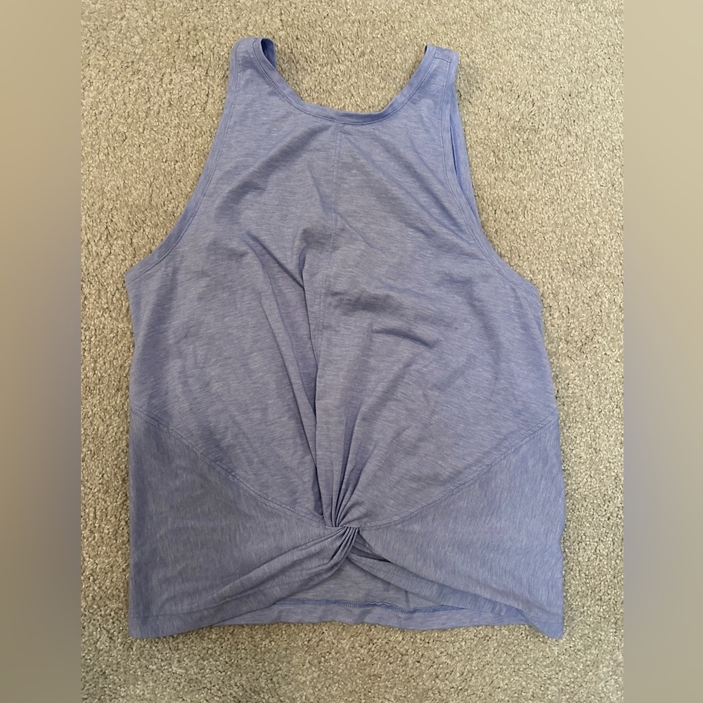 Athleta Light Blue Essence Twist Tank MEDIUM